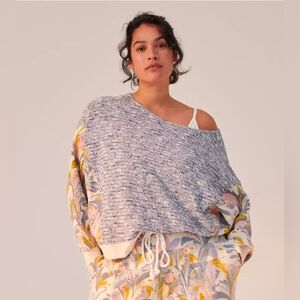 Anthropologie Saturday Sunday Women's Flora Printed Sweater Sz L